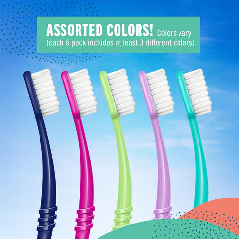 Package, 6 Pack Preserve Eco Friendly Adult Toothbrushes, Made in The USA from Recycled Plastic, Lightweight Soft
