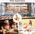 yeeplant 100 Packaging 23.2X4.3X1.6 Pcs Kraft Bread Bags with Window for French Loaf, Paper for Homemade Bread, Bakery