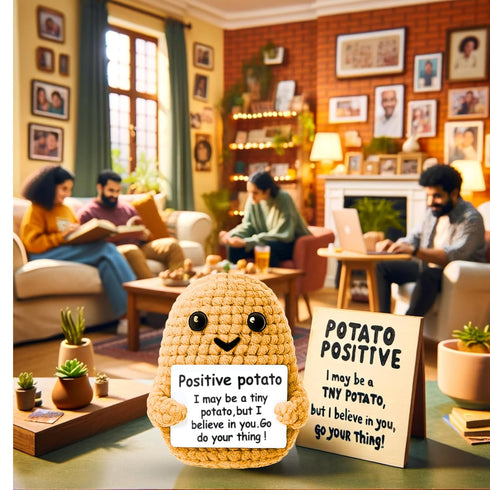 Uonel INDUSTRY Positive potato crochet whit a box for friend and family an boyfriend positive