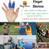 BodyMoves 2 Double Sided Solid Support Finger Splints, Plus 2 Sleeves, 2020 Edition Aqua Blue