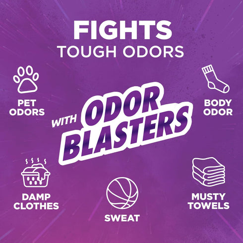 HAMMER Burst,77 Detergent,100.5 oz,(Pack 2) ARM & Plus OxiClean Odor Blasters Fresh Loads Liquid Laundry Fl