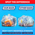 Heavy Duty Clear 95-96 Gallon Trash Bags, Huge Value Pack, 25 Bags w/Ties, Extra Large Recycling Trash Bags