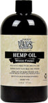 Daddy Van's All Natural Hemp Oil Wood Finish and Restorer, Food Safe, Chemical Free, Zero VOC, 16 oz