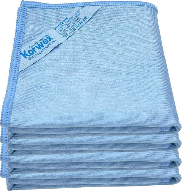 Longmann Window Cleaning Cloth, Glass Cloth, Cleaning Cloth, Streaks Schatches Free (Blue 4