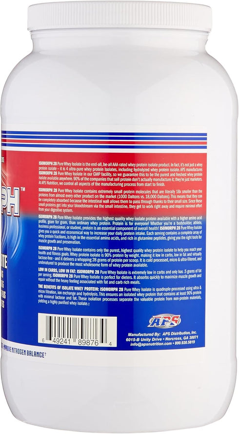 APS Nutrition Isomorph 28 Milkshake, Chocolate, 2 Pound