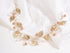 Sither Bridal Leaf Headband, Gold Hair Vine Headband for Wedding Flower Girl, Boho Hair Accessory
