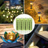 Rechargeable AA Batteries, Ni-MH Double A Solar Batteries High Capacity 1.2V Pre-Charged for Outdoor Solar Lights, String Lights, Pathway Lights (AA-1000mAh-12pack)