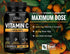 Vitamin C 1000mg with Rosehips, 120 Capsules - High Dose for Immune Support