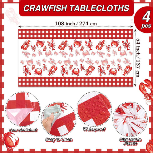 Set Chicingyou Crawfish Boil Party - Table Cover, Gloves & Bibs