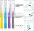 100 Pieces Braces Brush for Cleaner, Interdental Brush Toothpick Dental Flossing Tool