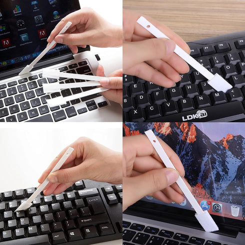 49Pcs Disposable Toilet Bowl Brushes - Crevice Hole Brush for Cleaning Toilet Bowl, Keyboard, Window Gap, and Dust