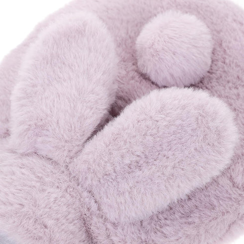 VICASKY Hot Water Pouch with Plush Rabbit Cover, Compact Portable Hot Water Bottle, PVC Explosion-Proof Relief Bag
