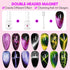 Makartt Gel Nail Polish, Magnetic Cat Eye 9D Black Hole Gel Polish with 6 Colors and Magnet Stick
