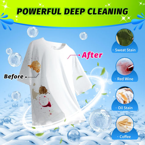 Laundry Detergent Sheets - Up to 120 Loads (60 Sheets), Unscented, Plastic Free, Eco-Friendly & Hypoallergenic