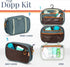 Toiletry Bag Kit Set: Hanging Travel Bag + 311 TSA Cosmetic Liquid Bag + Ultralight Organizer Pouch (Green)