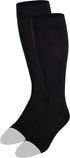 NuVein Medical Compression Stockings, 15-20 mmHg Support, Knee Length, Open Toe, Black, Small