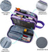 Kids Toiletry Bag for Girls, Waterproof Hanging Travel Cosmetic Bag for Little Girls, Butterfly Purple