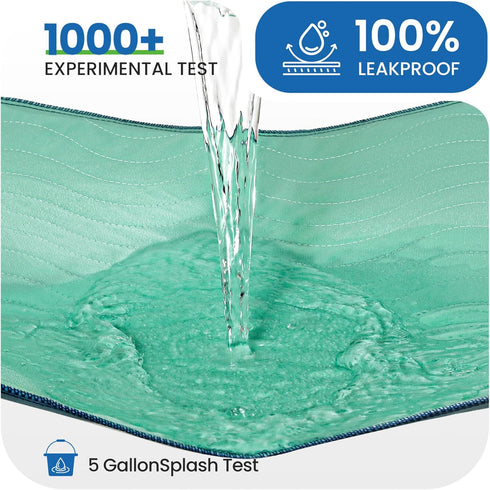 Underpads,34"x36" (Pack 4) Noovirum Washable of - Heavy Absorbency Incontinence Bed Pads for Adults, Kids & Pets