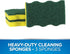 Dawn - 438059 Heavy-Duty Sponges, 3 Pack, Green and Yellow