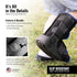 Pediatric Buddy Boot, Kids Medical Grade Left/Right Foot & Ankle Support Brace, Medium, Black