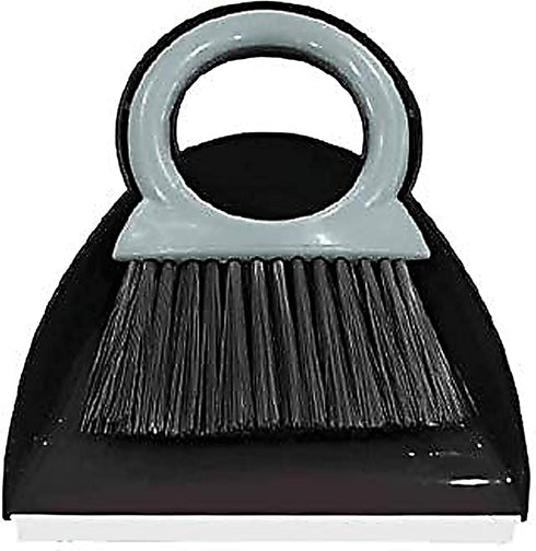 Mini Table Dustpan and Brush, Clean Crumbs and Dirt from Tablecloths, Comfortable Handle, Strong Bristles