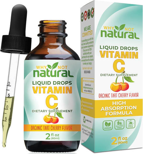 Why Not Natural Organic Liquid Vitamin C Drops Supplement