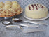 12 Heavy Duty Disposable Plastic Serving Utensils, 10" Forks & Spoons, Silver, Six Each