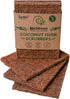 Coconut Husk Scrubber (3) | Natural Dish Scrubber & Eco-Friendly Coconut Scouring Pads | Non-Scratch Coconut Sponge