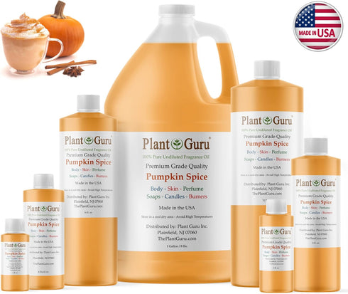 Pumpkin Spice Fragrance Oil 8 fl. oz. Scented Oil for DIY Soap Making, Candles, Bath Bombs, Body Butters. Used in Aromatherapy Diffusers, Burners and Warmers. Great Addition to Lotions and Creams.
