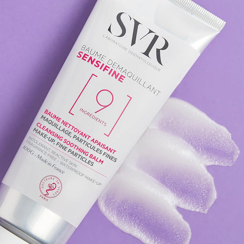 SVR Sensifine Cleansing Balm - Soothing Balm-to-Oil Face Cleanser & Makeup Remover even Waterproof with Coconut Oil & Shea Butter for Sensitive Reactive Skin, Minimalist Formula, 3.5 fl.oz.