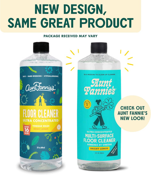 Aunt Fannie's Floor Bundle: Hardwood Cleaner, Multi-Surface Vinegar Cleaner, Carpet Refresher