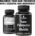 Saw Palmetto + Biotin Advanced 2-in-1 Combo, Vegan Capsules Supplement for Hair Growth, DHT Blocker for Men and Women