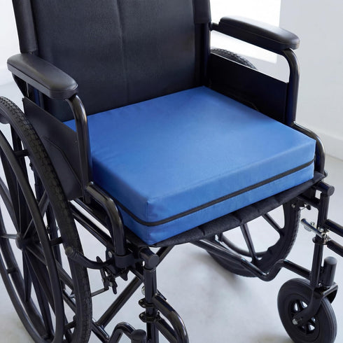 16.5", PEPE Mobility Wheelchair Cushion Viscoelastic Foam for Pressure Relief, Waterproof Removable Zip Cover