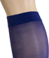 Truform Sheer Compression Stockings, Women's Knee High Length, Open Toe, 15-20 mmHg, 20 Denier, Purple, X-Large