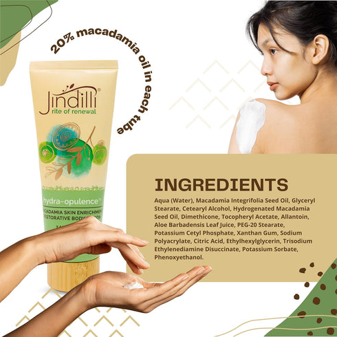 Hydra-Opulence Body Lotion - Sunburn Relief & After Tan Moisturizer with Macadamia Oil, 3.4 fl oz