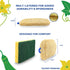 All Natural Loofah Kitchen Sponge, 4 Pack, Eco-Friendly and Compostable Sponges for Dishes