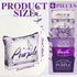 Hillban 6 Pcs Purple Makeup Bag Gifts Purple Lover Gift Purple Inspirational Zipper Cosmetic Pouch Christmas Gifts Purple Makeup Toiletry Bag for Girls Purple Lover Travel Birthday Graduation
