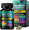 HUYEHF Sea Moss Black Seed Oil Ashwagandha Ginger, Sea Moss Capsule Supplement with