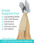 Vive Calf Brace - Adjustable Shin Splint Support, Lower Leg Compression Wrap for Pain Relief, Beige