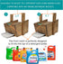 Besuerte Laundry Detergent Stand, Farmhouse Liquid Laundry Detergent Holder, Organizer for Laundry Room (Jacobean)