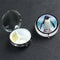 NBSKSDLK Cute Penguin Pill Box with Mirror 3 Compartment Decorative Pill Case for