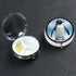 NBSKSDLK Cute Penguin Pill Box with Mirror 3 Compartment Decorative Pill Case for