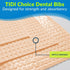 TIDI 917468 Choice Dental Bib - Peach, 3 Layers, 13” W x 18” L (Pack of 500) - Disposable Dental Bibs