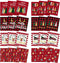 Sunnyray 24 Pcs Reusable Swedish Kitchen Dish Cloths, Absorbent Washable Cleaning Rags for Kitchen and Bathroom (Red,