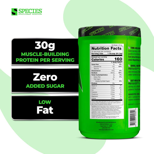 Species Nutrition Protolyze Protein Pudding, 30 Grams Muscle Building Protein Powder, Low Calorie, Vanilla