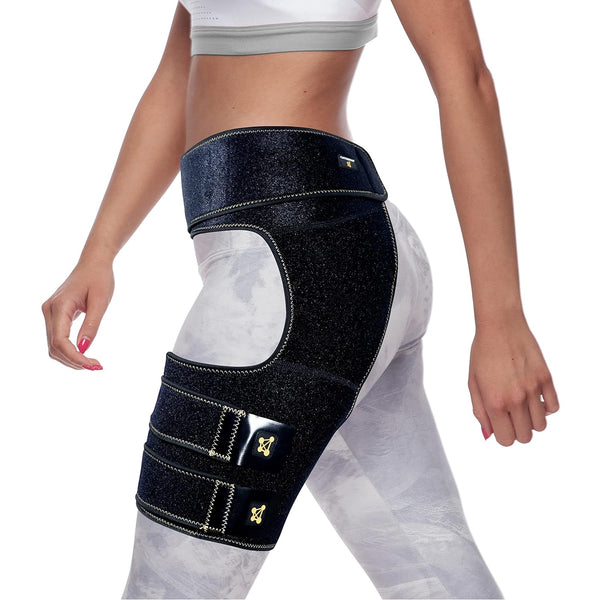 CopperJoint Hip Support Brace for Sciatica Pain Relief, Help Circulation, Hip Flexor Compression Wrap for Comfort &