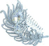 Sindary Bridal Headpiece, 4.33" Rhinestone Crystal Peacock Feather Hair Comb for Women