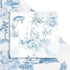 Bolsome 12Pcs French Style Wrapping Paper, Blue White Vintage Village Printed Gift Wrap Paper for Wedding Birthday DIY