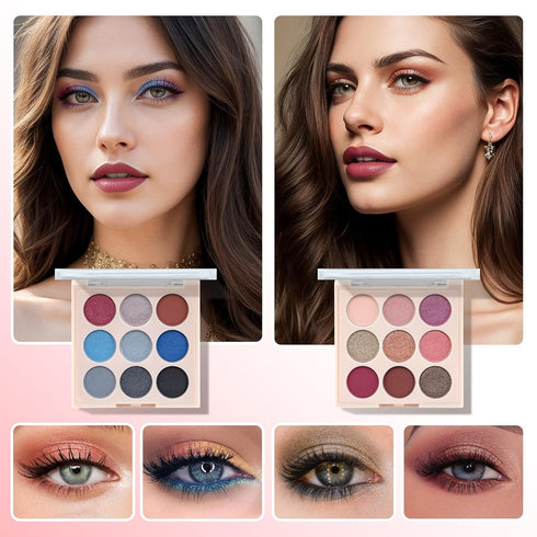 Color Nymph Beginner Makeup Set, Full Starter Cosmetics Set for Teen Girls with Eyeshadow Palette, Blush, Lipstick, and