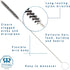 Redecker Nylon Hair Gripping Brush 11 inches - Sturdy Wire Handle, Made in Germany, Hanging Loop for Storage